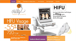 Desktop Screenshot of cristytherapyesthetic.com
